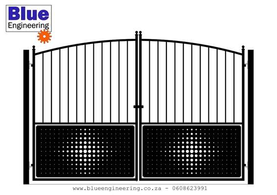 Modern Stainless steel and Galvanised Driveway Gates in Durban