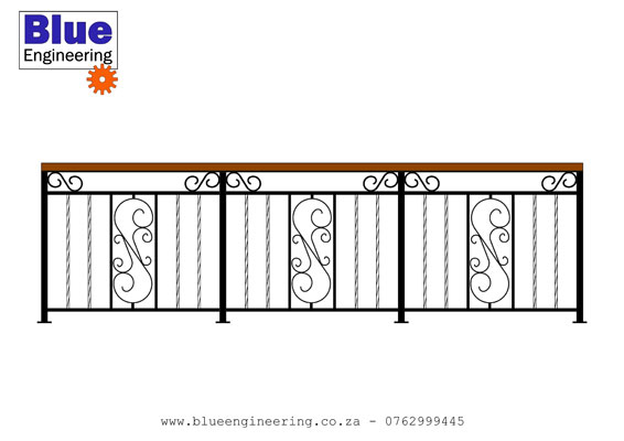 Custom Made Wrought Iron Balustrades in Durban 