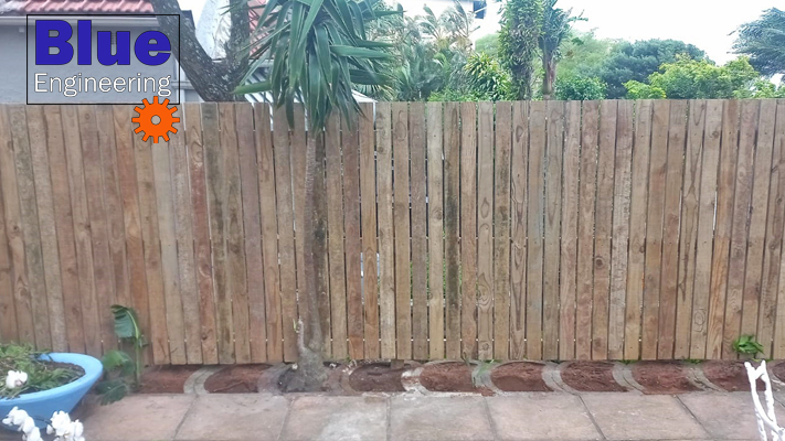 Wooden Slat Fencing in Durban 